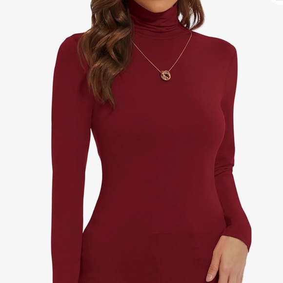 - Soft rayon spandex base layer turtleneck 
Long sleeve top - Picture 1 of 2